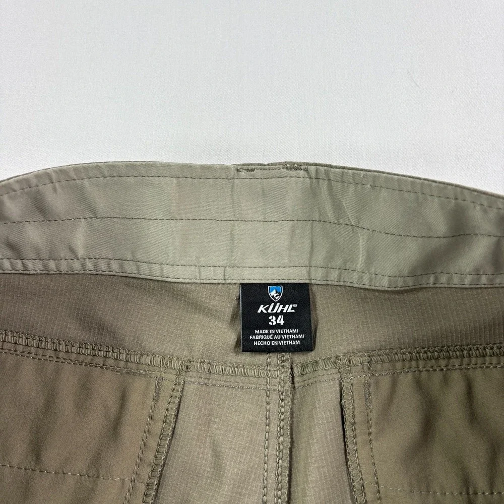 Kuhl Silencr Shorts Mens 34 Brown Ripstop Cargo Stretch Outdoor Hiking Trail